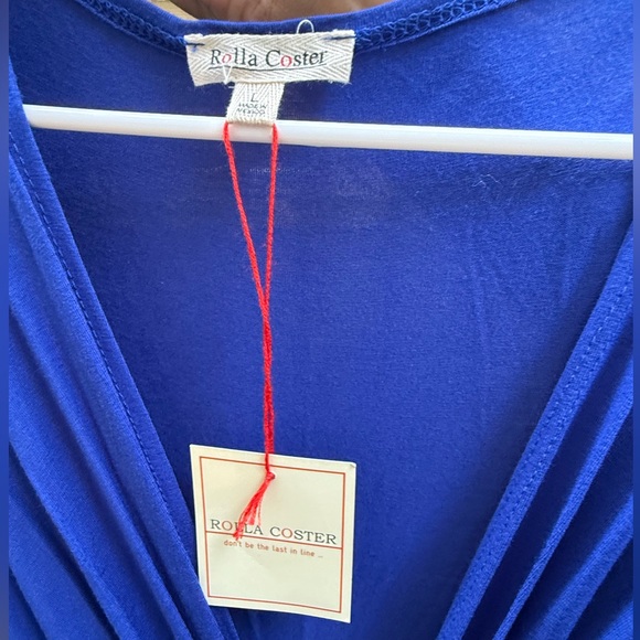 Blue Ruched Dress - Picture 3 of 3